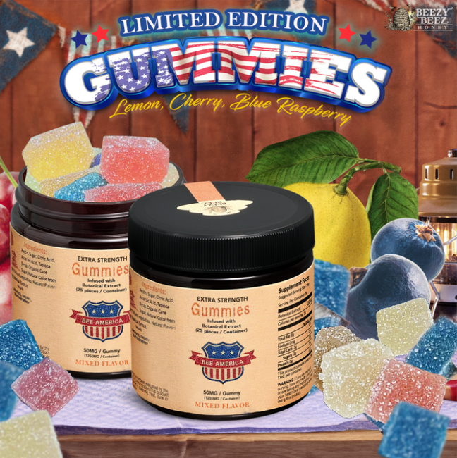 Bee America Mixed Flavors Botanical Extract Gummies