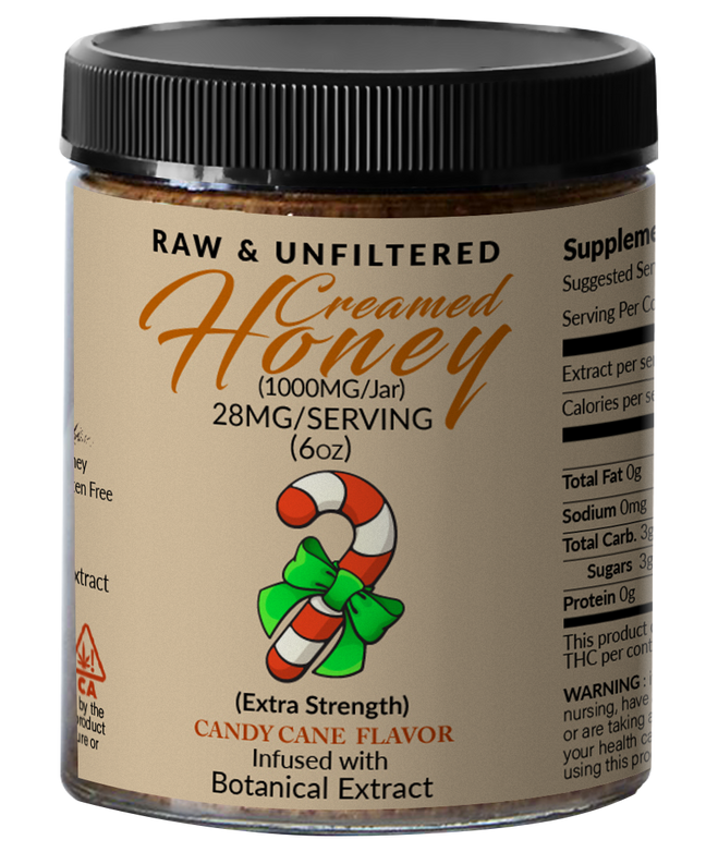 Candy Cane Flavor Honey Hemp Extract