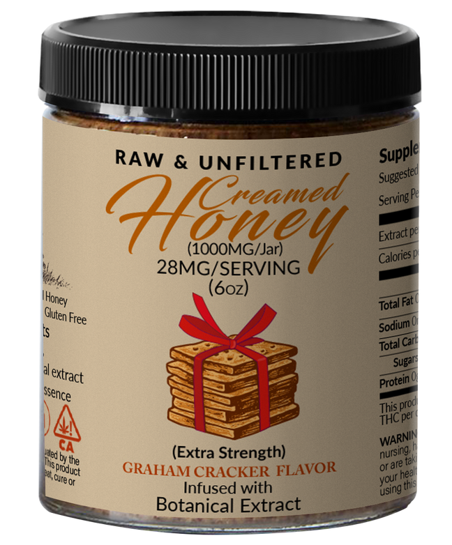 Graham Cracker Flavored Hemp Extract Honey